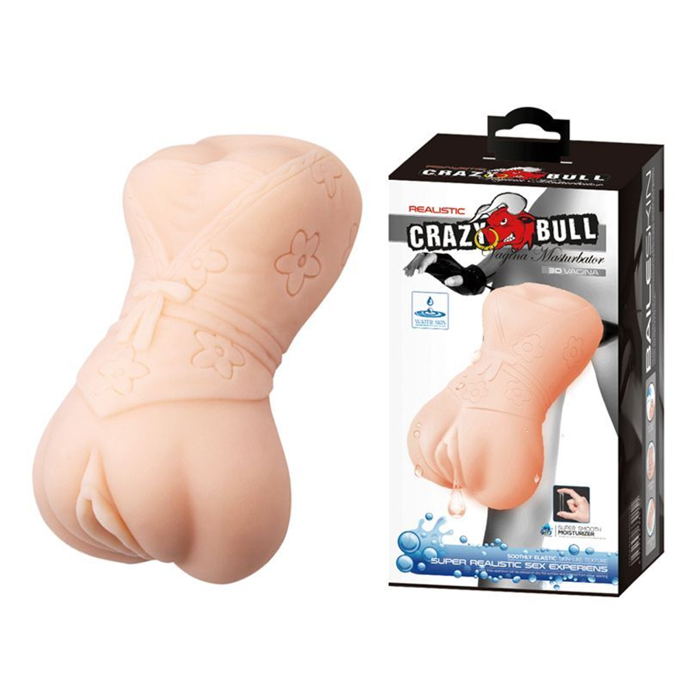 Мастурбатор-вагина Baile Crazy Bull, 13 см, эффект смазки