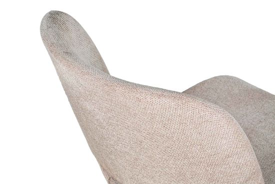 Комплект Стол BEZZO 1400 RRC / 4 стула VRN-SW вращающийся Бежевый / Американский орех