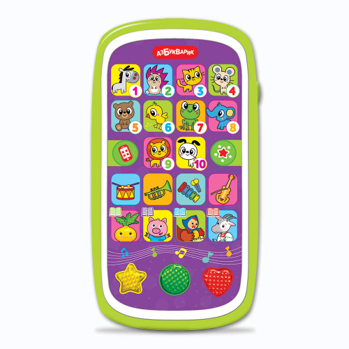 Азбукварик Мультиплеер с огоньками Веселые песенки и сказки