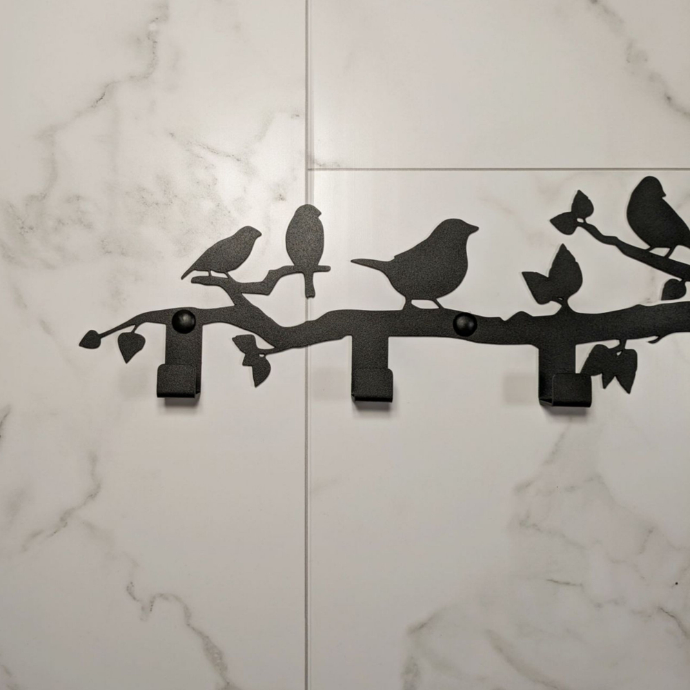 Вешалка настенная Весна на 6 крючков 60см черная