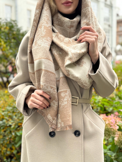 Палантин вискоза + шерсть лана