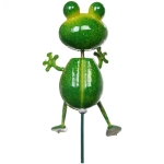 Фигура на спице «Лягушонок» 7*12*40см для отпугивания птиц
