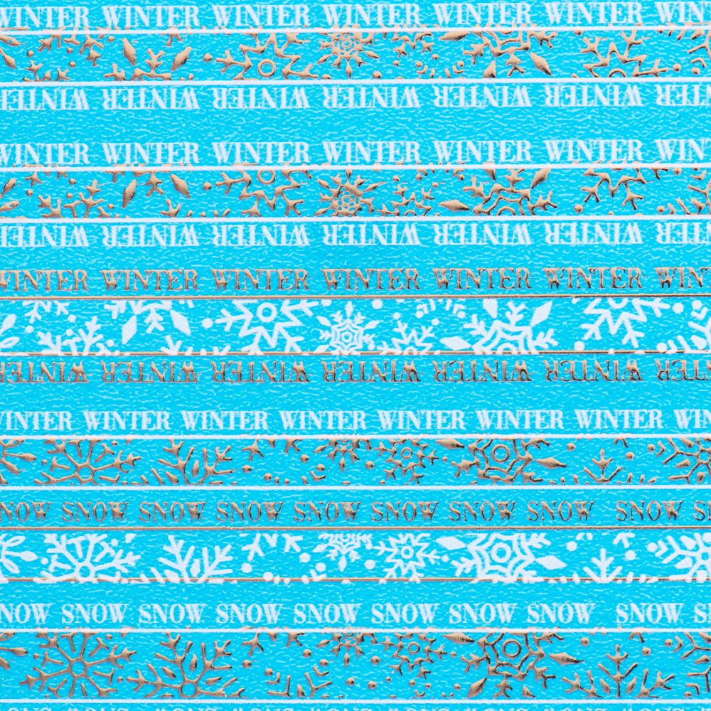 Irisk Слайдер дизайн зимний Снежинки золото, М435