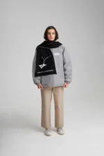 Шарф Called a Garment Kite Черно-Сливочный