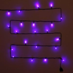 Гирлянда для дома «Кристаллы» 5 м 36 ламп LED черный пров., 8 реж, IP-40, Синий (возможность соединения)
