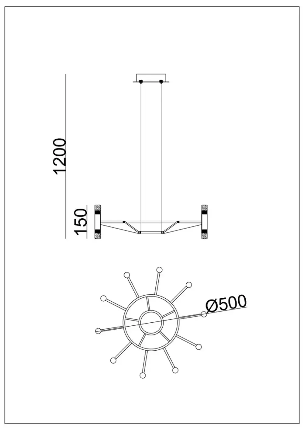 Подвесная люстра Arte lamp