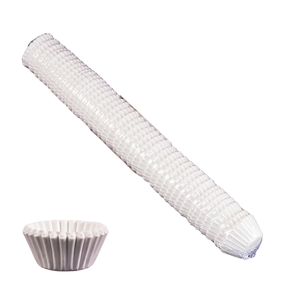 Капсулы бумажные для конфет Белые 30*23 мм, 1000 шт