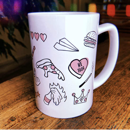 Кружка керамическая Я баба, помогите, 330 мл