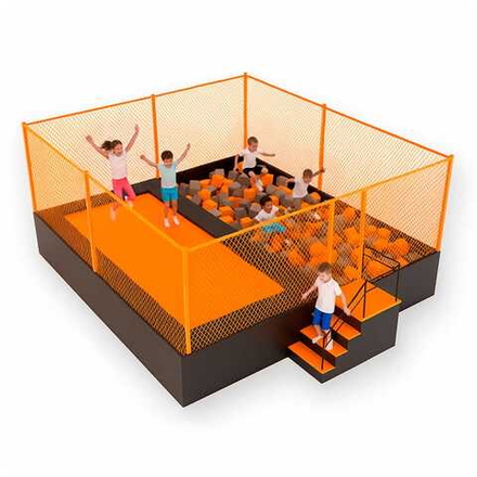 Батутные арены с поролоновой ямой