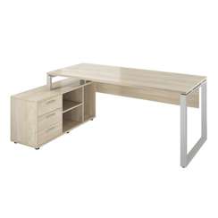 Стол для руководителя с приставной тумбой Атлон  АТЛ12Л / АТЛ12П 1980x1235x760 мм