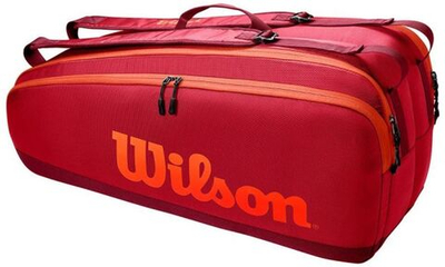Сумка теннисная Wilson Tour 6 Pk - maroon