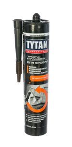 Герметик кровельный каучуковый TYTAN (коричневый), 310мл/12шт