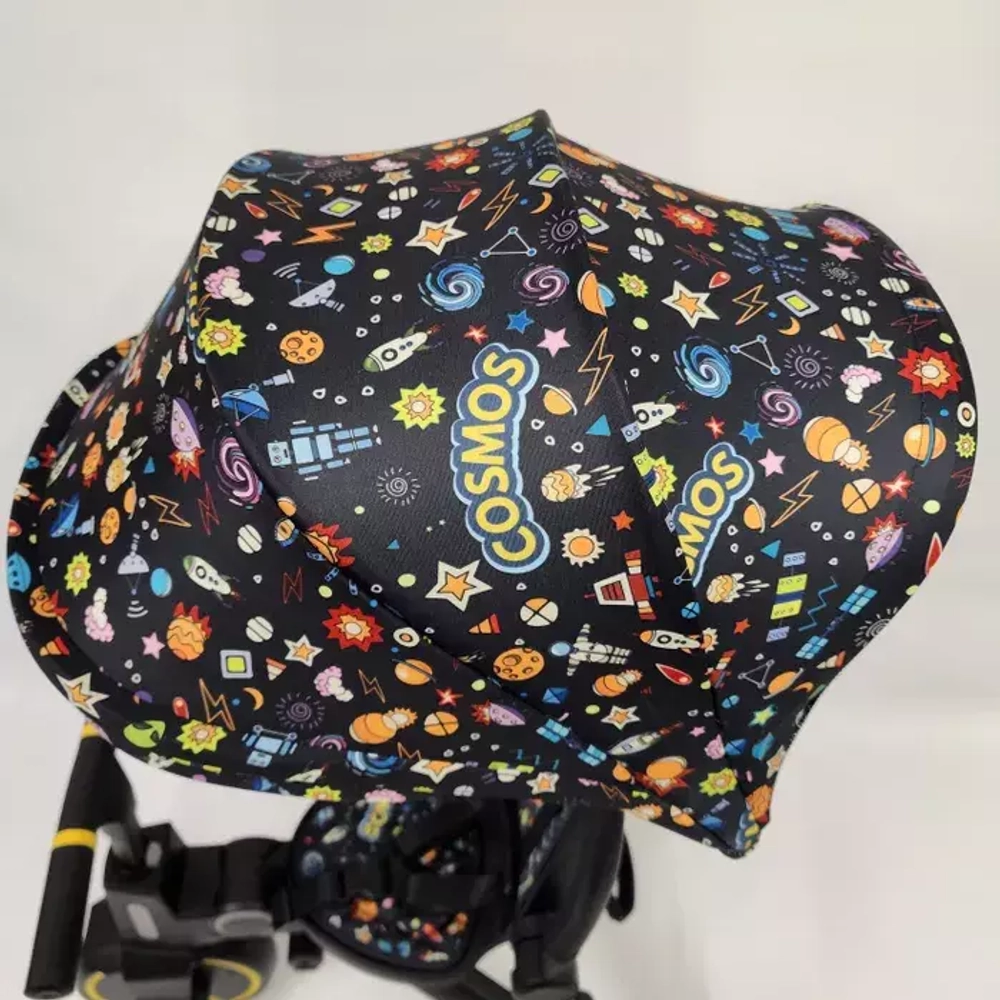 Трехколесный велосипед Luxmom 368 3 колесный складной (жёлтый,космос)