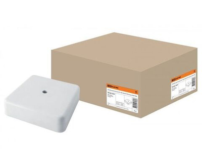 Коробка распаячная КР 100х100х29 ОП белая IP40 TDM (SQ1401-0207) 2 шт