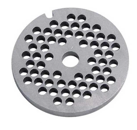 Решетка мясорубки Kenwood (Кенвуд) средняя (MG470...MG520), D-61.8mm, отв.d-4.5mm, h-5.5mm, центр.d-9mm