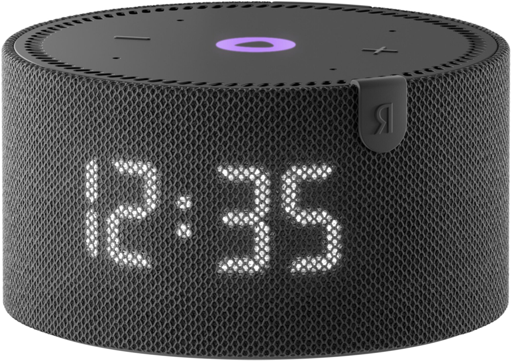 Умная колонка Яндекс Станция Мини с часами - черная