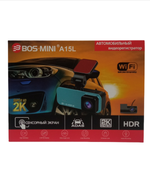 Видеорегистратор автомобильный LCD 3" WI-FI FullHD Bos-Mini A15L