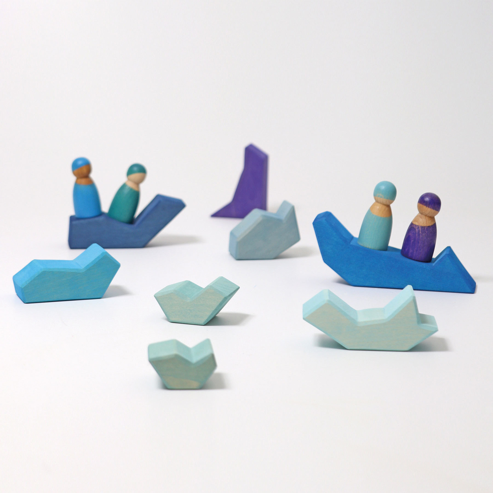 Деревянный конструктор "Темперамент", поддон, 61 деталь