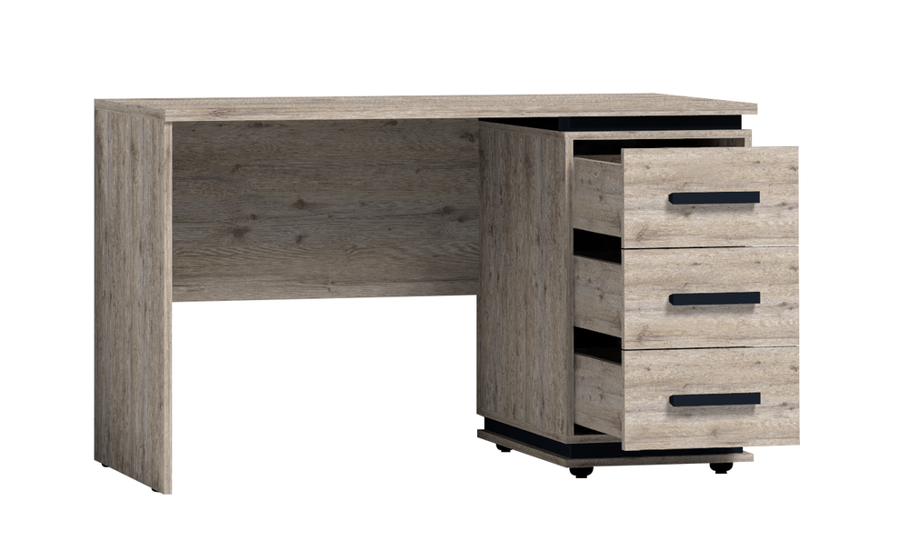 Стол письменный Nature 84, гаскон пайн/черный