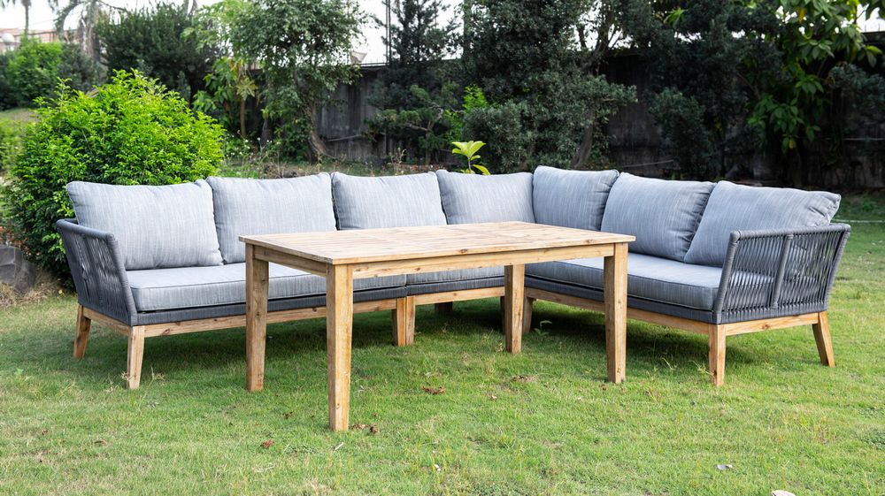 "Барселона" модуль диванный плетеный из роупа боковой правый