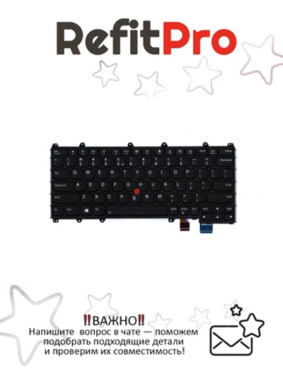 Клавиатура для Ноутбука Lenovo ThinkPad Yoga 370 английская, черная (01AV705)