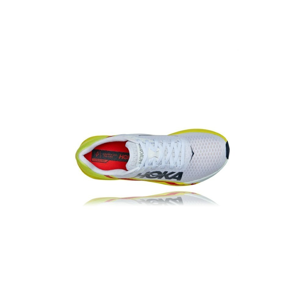 Кроссовки мужские HOKA M ROCKET X White / Evening Primrose9