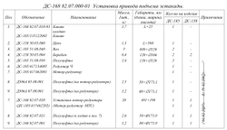 ДС-168 82.07.000-01 Установка привода подъема эстакады