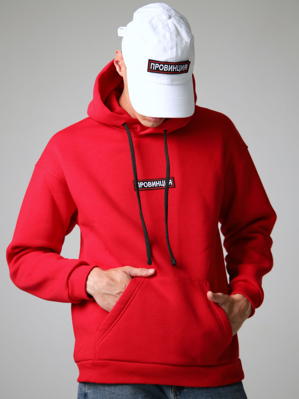 Купить худи мужское красное провинция