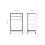 Высокий комод TIMELESS TL020