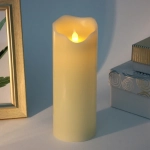 Сувенир с подсветкой «Свеча восковая - Ангел» 7,5*20 см - облита воском (работает от батареек 3 ААА)