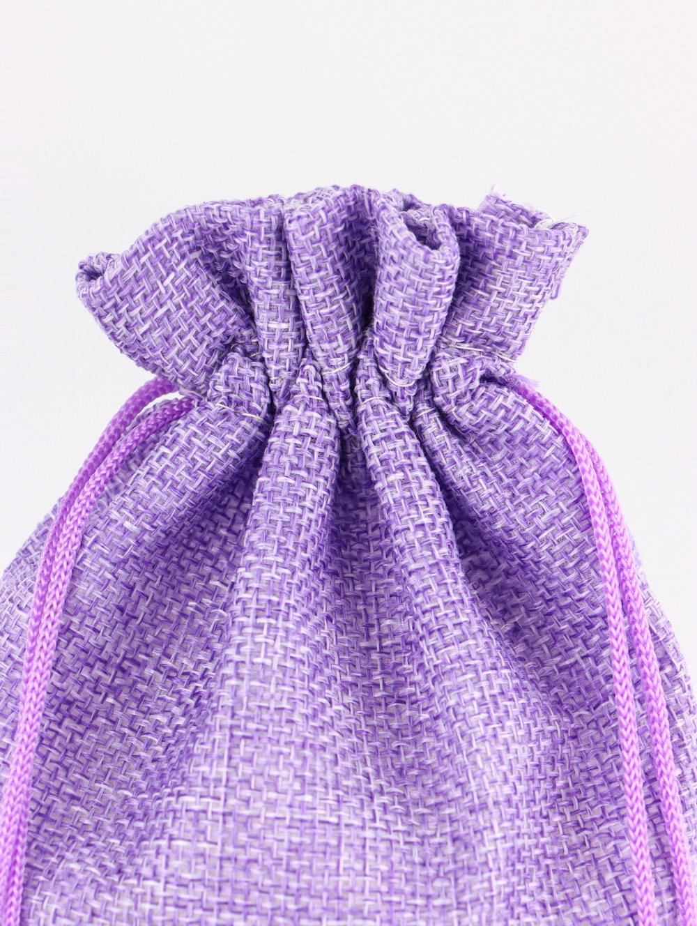 Холщовый мешочек для украшений, подарков и трав, текстиль «Эко», сиреневый, 15×21 см