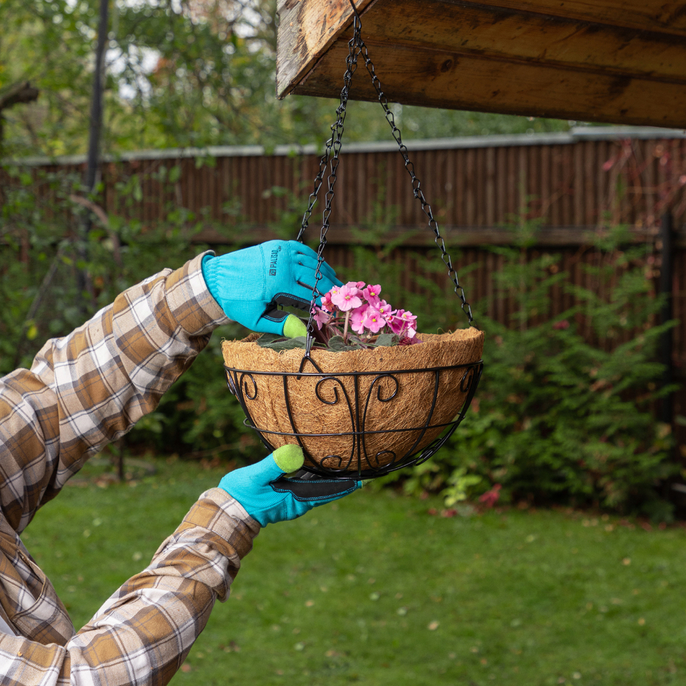 Кашпо подвесное с декором, с кокосовой корзиной, диаметр, 30 см Palisad