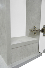 Зеркало-шкаф Loranto Florena 80 800х135х600 правый, светлый бетон (CS00086987)