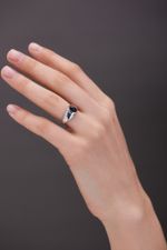 Кольцо Crystal EYE с черным агатом