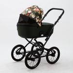 Универсальная детская коляска Adamex Porto Retro Flowers FL-6 (2в1)