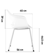 Стул Lady пластик черный 4 шт.