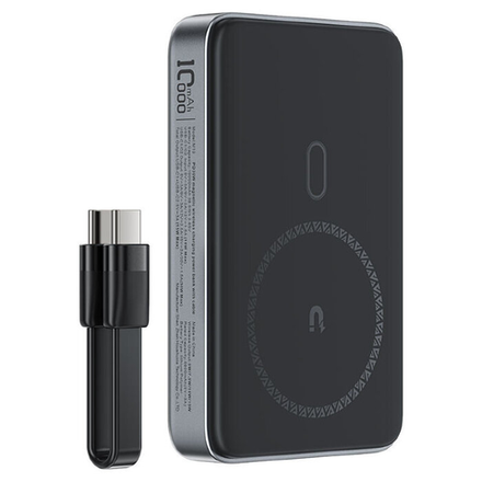 M10-10000 PD30W magnetic wireless charging power bank with cable
