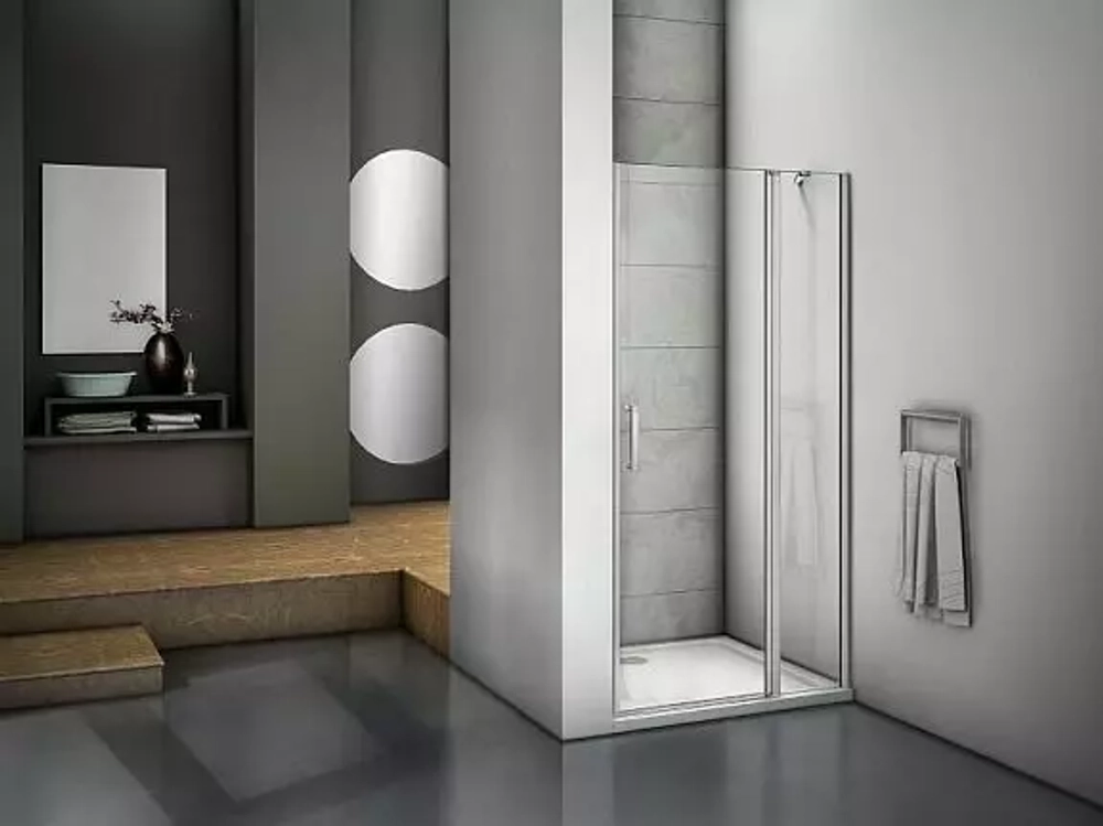 Душевая дверь в нишу Bas Mokka WTW 130*185 без поддона, без магнитного профиля
