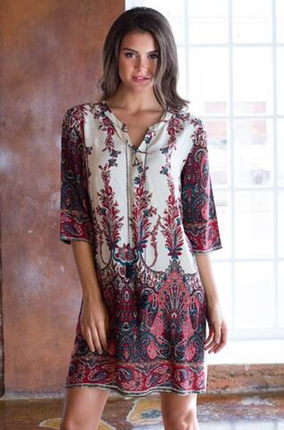 Туника Shakira из вискозы (Размер: S) (Цвет: красный)