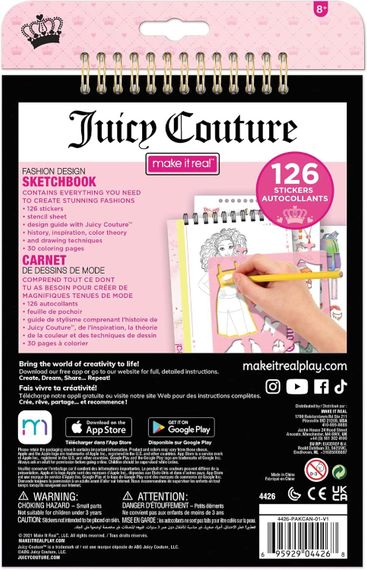 Juicy Couture Fashion Design Sketchbook