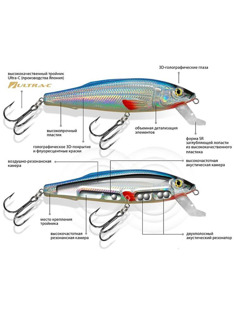Воблер Минноу M-3 100mm,