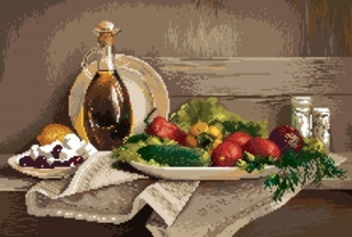 "Летнее наслаждение"-1883 канва с рисунком