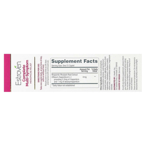 Estroven, Комплексное средство для облегчения симптомов менопаузы, 60 капсул