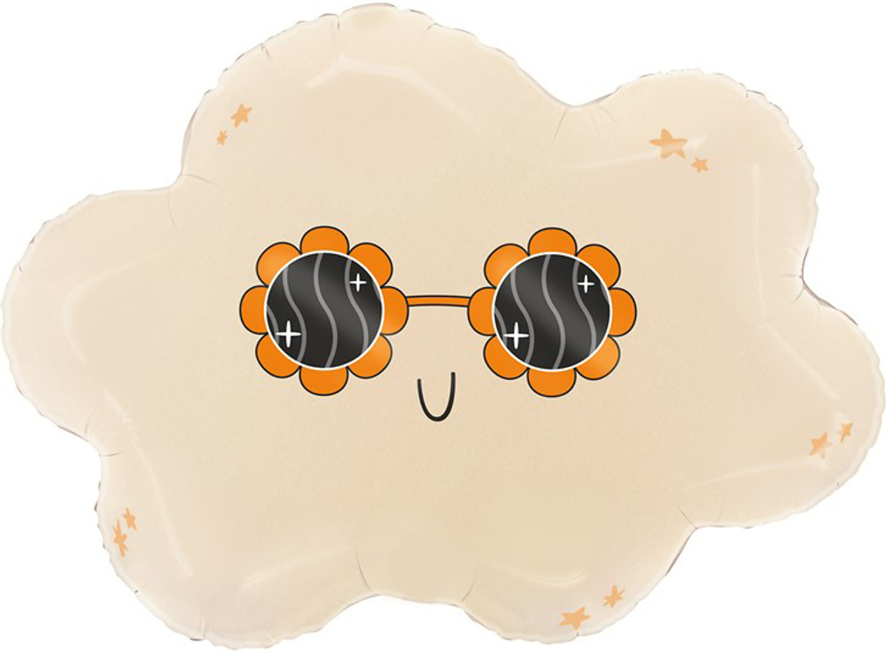 Шар (24''/61 см) Фигура, Стильное облако, 1 шт. в уп.