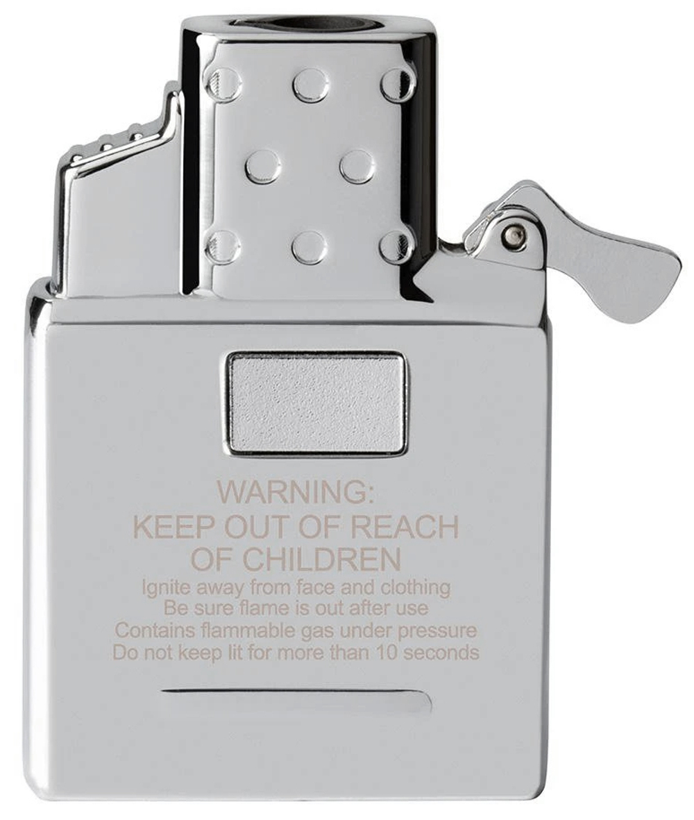 Газовый вставной блок для широкой зажигалки Zippo, одинарное пламя, нержавеющая сталь
