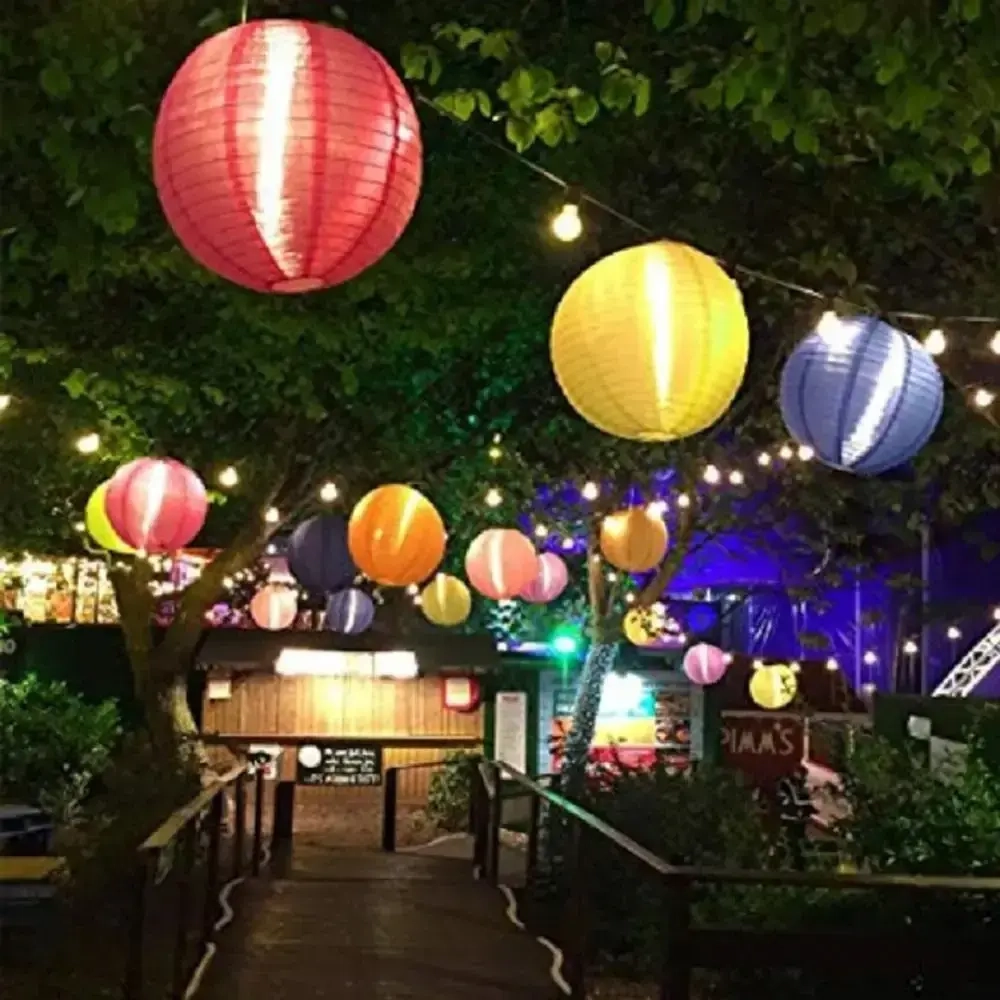 Светильник дачный на солн. батарее «Фонарик» 20 см, 1 лампа LED, с подвесом, Красный