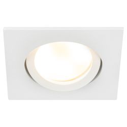 Встраиваемый светильник алюминиевый ЭРА KL87 WH MR16/GU5.3 белый | Алюминиевые встраиваемые светильники