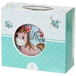 Набор посуды из керамики 3 предмета «Пони» (тарелка 17.5см, салатник 15см, кружка 230мл), Daniks, C589