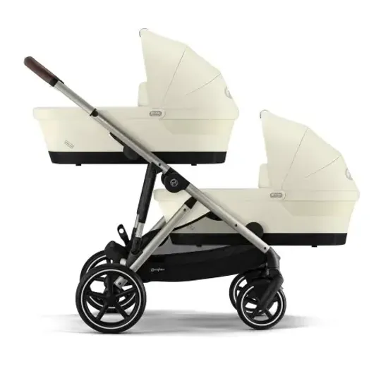 Коляска для двойни 2 в 1 Cybex Gazelle S (Seashell beige)