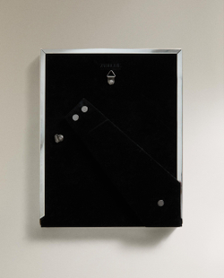 Zara Home Фоторамка из стекла, цвет серебристый, 26 см